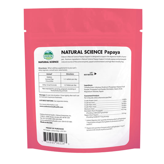 Oxbow Natural Science Papaya Support