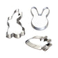 Rabbit Steel Cookie Cutters (Set of 3)
