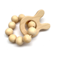 Wood Rabbit Rattle